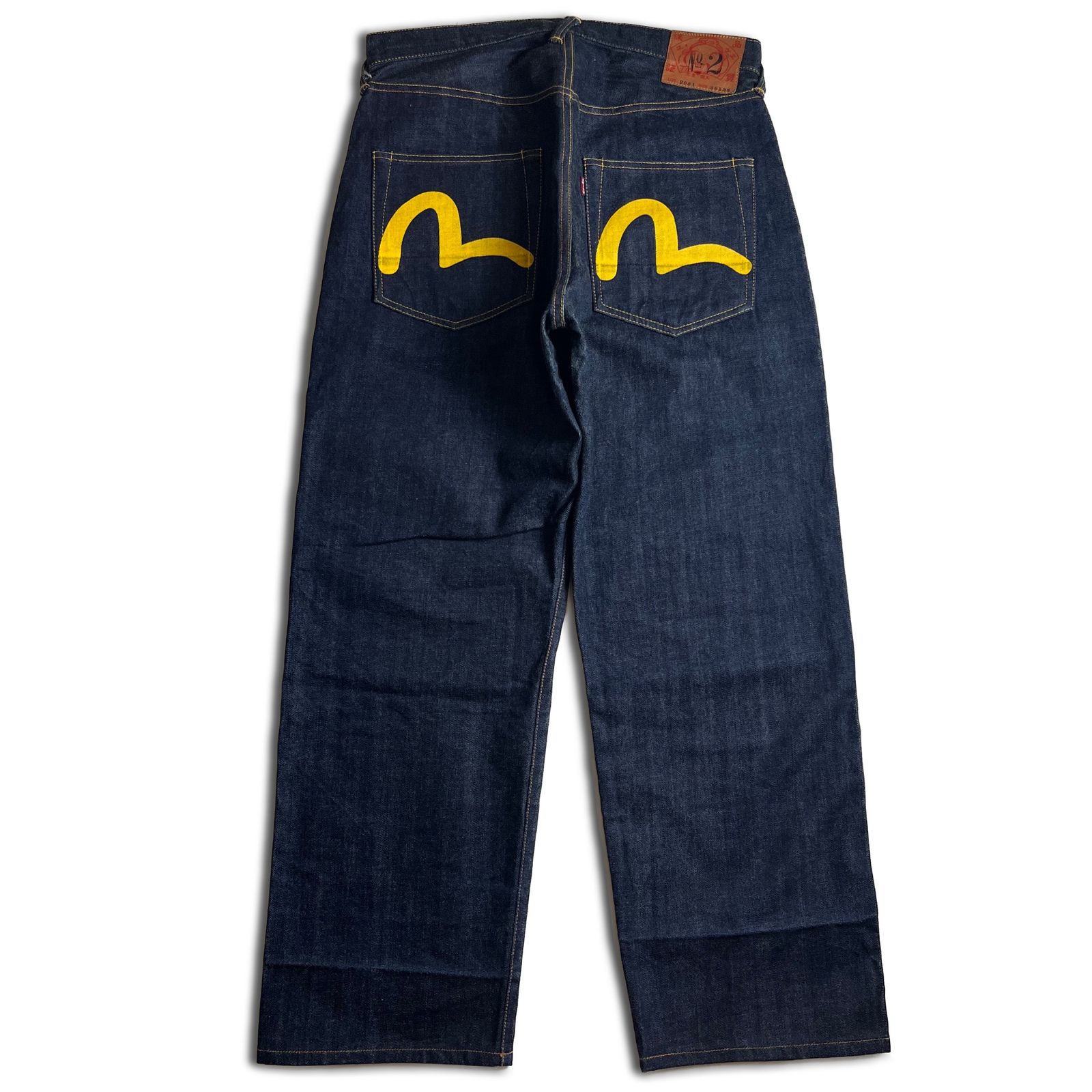 W36】EVISU Lot.2001 No.2 カモメ ペイント デニムパンツ エヴィス