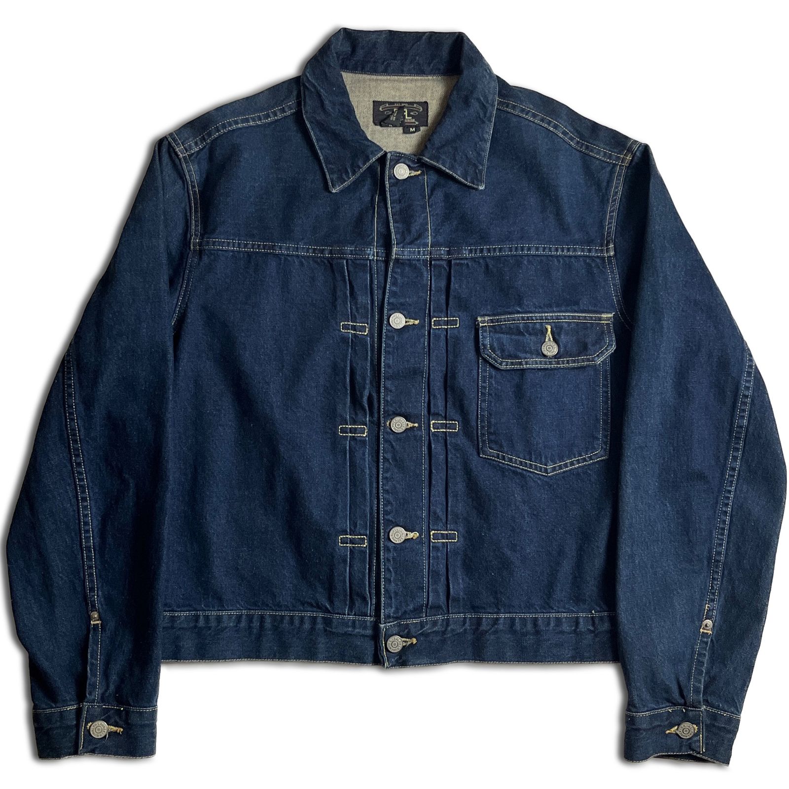 【90s】RRL 三ツ星タグ 1st デニムジャケット USA製 ダブルアールエル 2000000025926