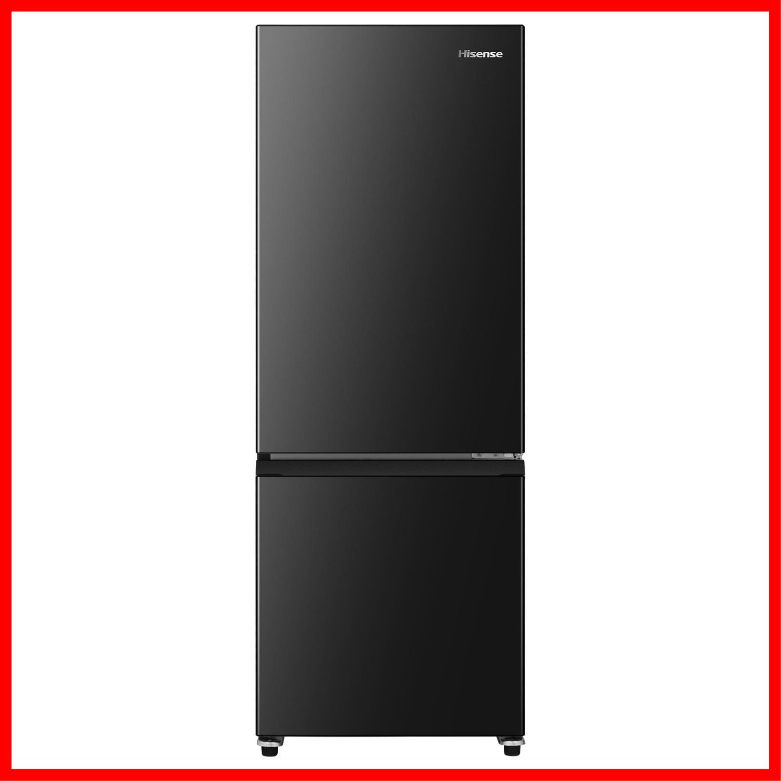【人気商品】162L 自動霜取り 幅48.1cm 一人暮らし スリム 大容量冷蔵室 冷蔵庫 耐熱トップテーブル 右開き 2ドア ハイセンス コンパクト HR-D15FB ブラック