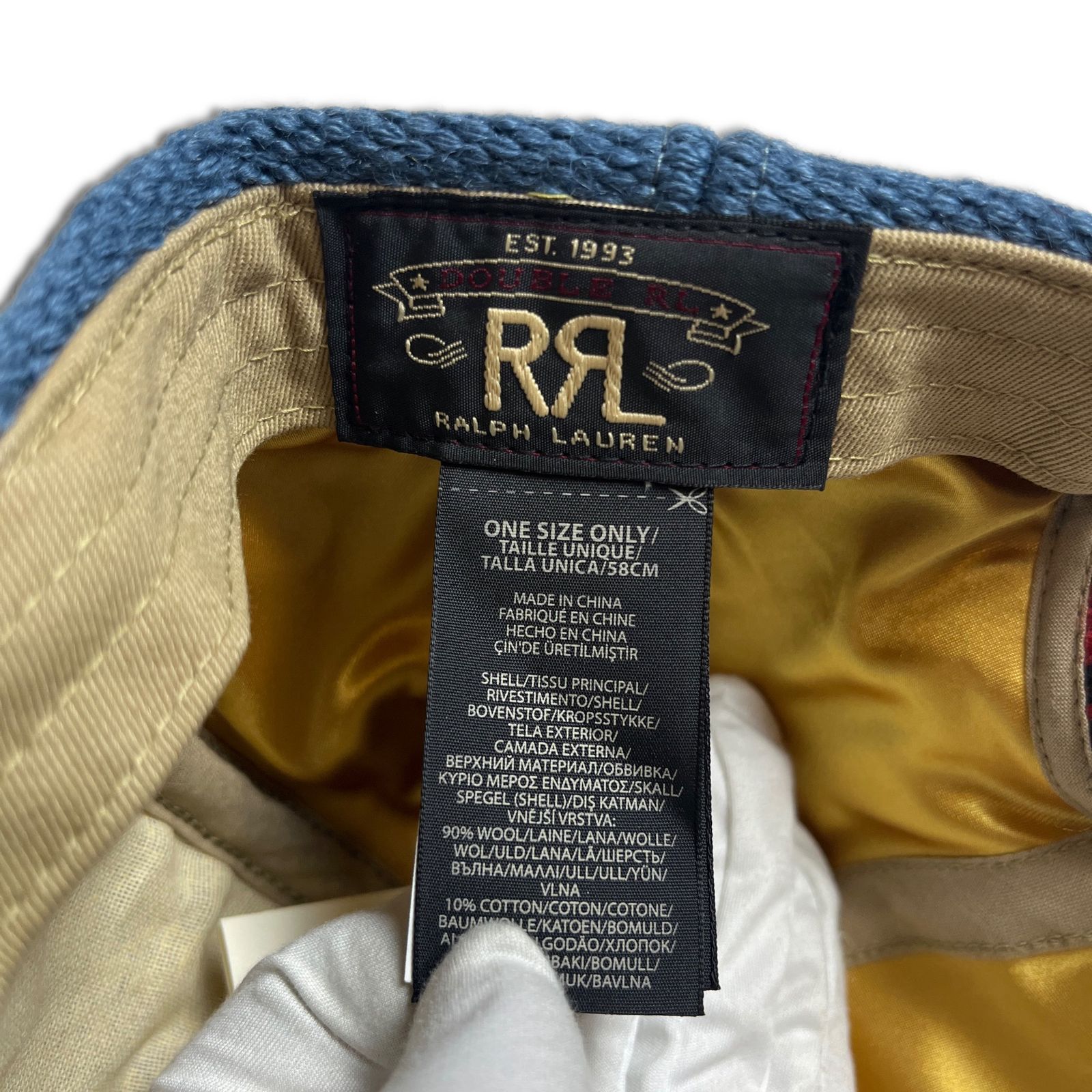 未使用品】RRL ネイティブ チマヨ ラグキャップ 6パネル ダブルアール