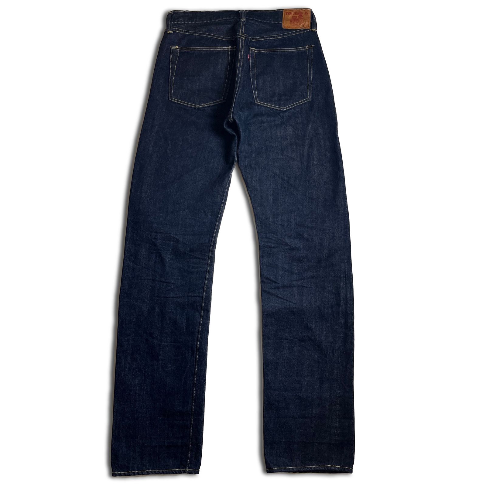 美品】TCB JEANS 赤タブ 40's 大戦 ネルポケット デニムパンツ 濃紺