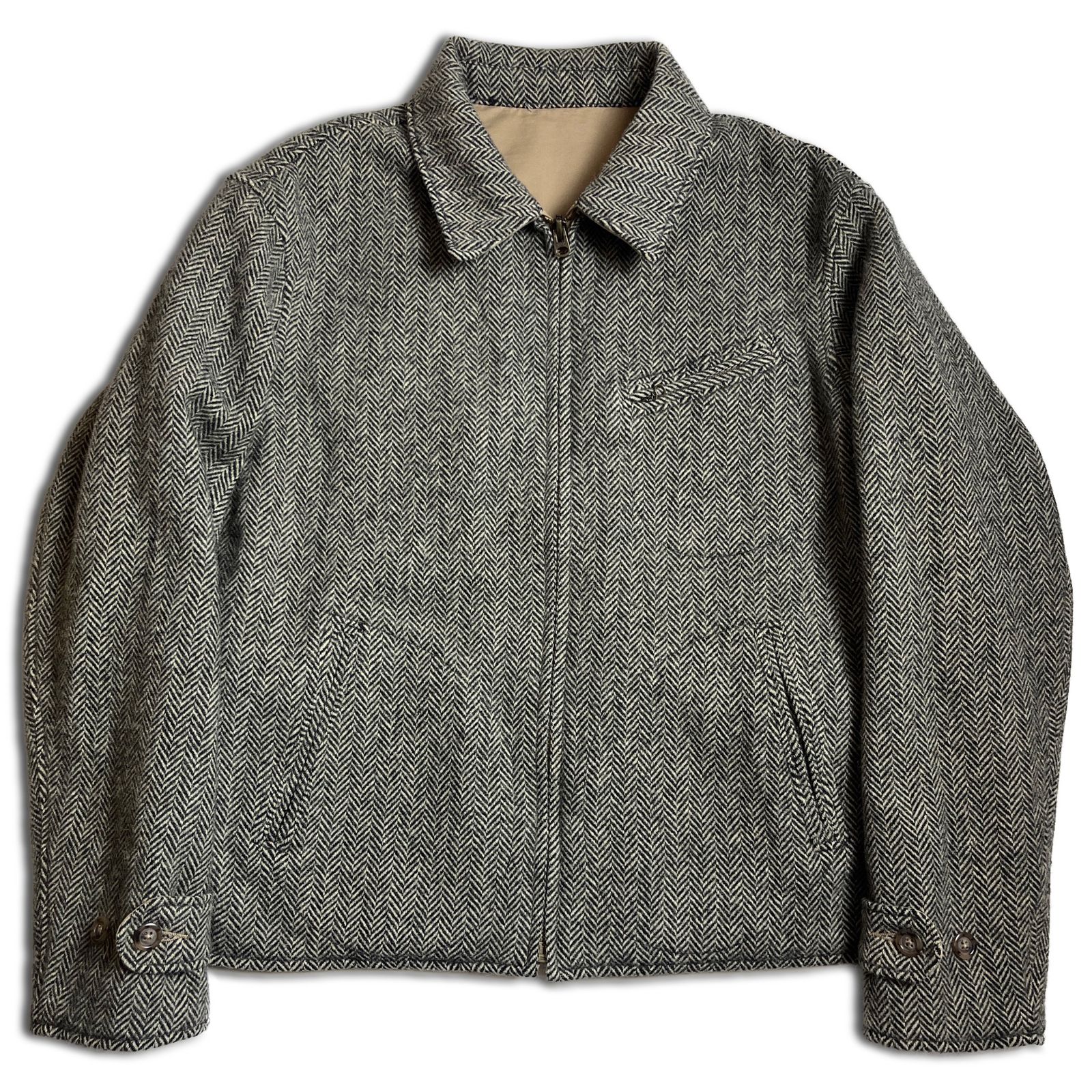 POLO RALPH LAUREN リバーシブル ヘリンボーンツイード スイングトップ ポロラルフローレン 2000000025810