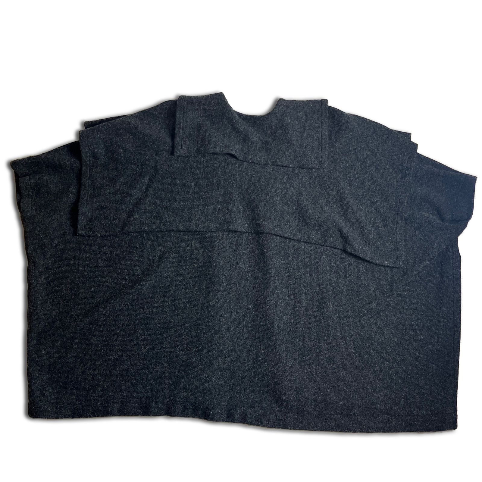 80s】COMME des GARCONS ニット ケープコート ポンチョ