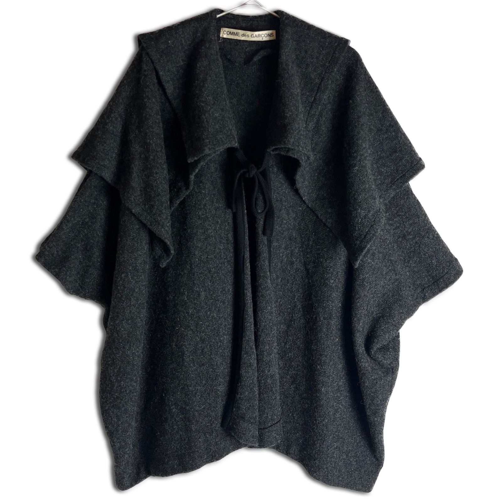 コムデギャルソン　ボディミーツ　バルーンニット　ポンチョ　ケープ 80s】COMME des GARCONS ニット ケープコート ポンチョ