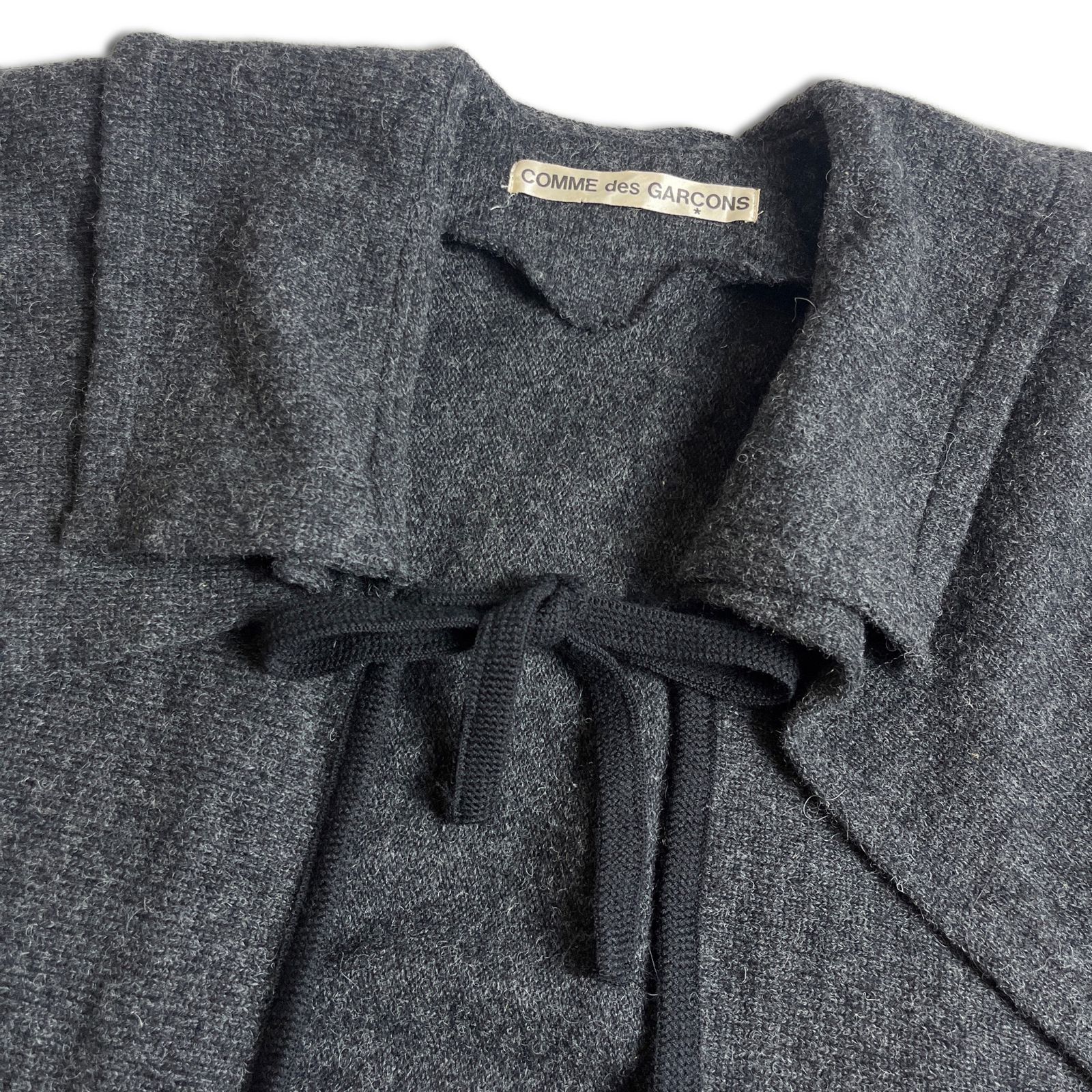 80s】COMME des GARCONS ニット ケープコート ポンチョ