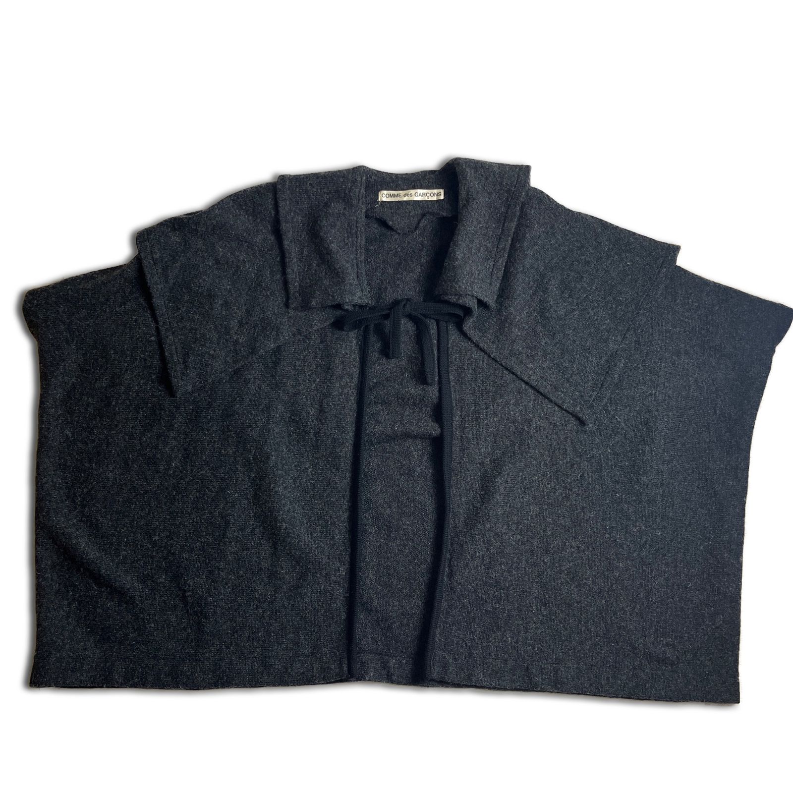 80s】COMME des GARCONS ニット ケープコート ポンチョ