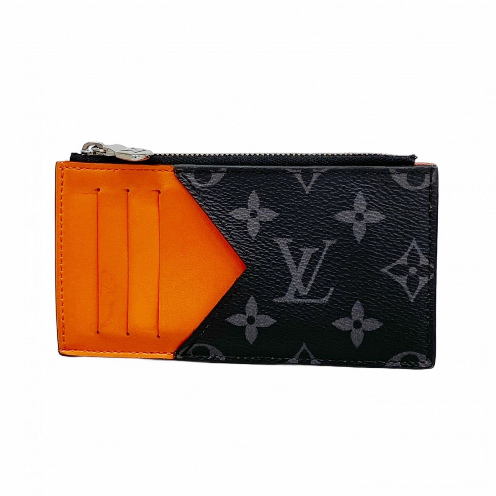 ルイ・ヴィトン(Louis Vuitton) ルイ・ヴィトン 財布・コインケース モノグラム・エクリプス コインカードホルダー M25843 ブラック サンライズオレンジメンズ