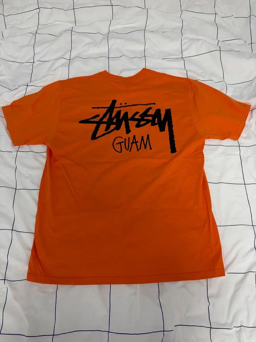 STUSSY グアム ロゴ Tシャツ オレンジ