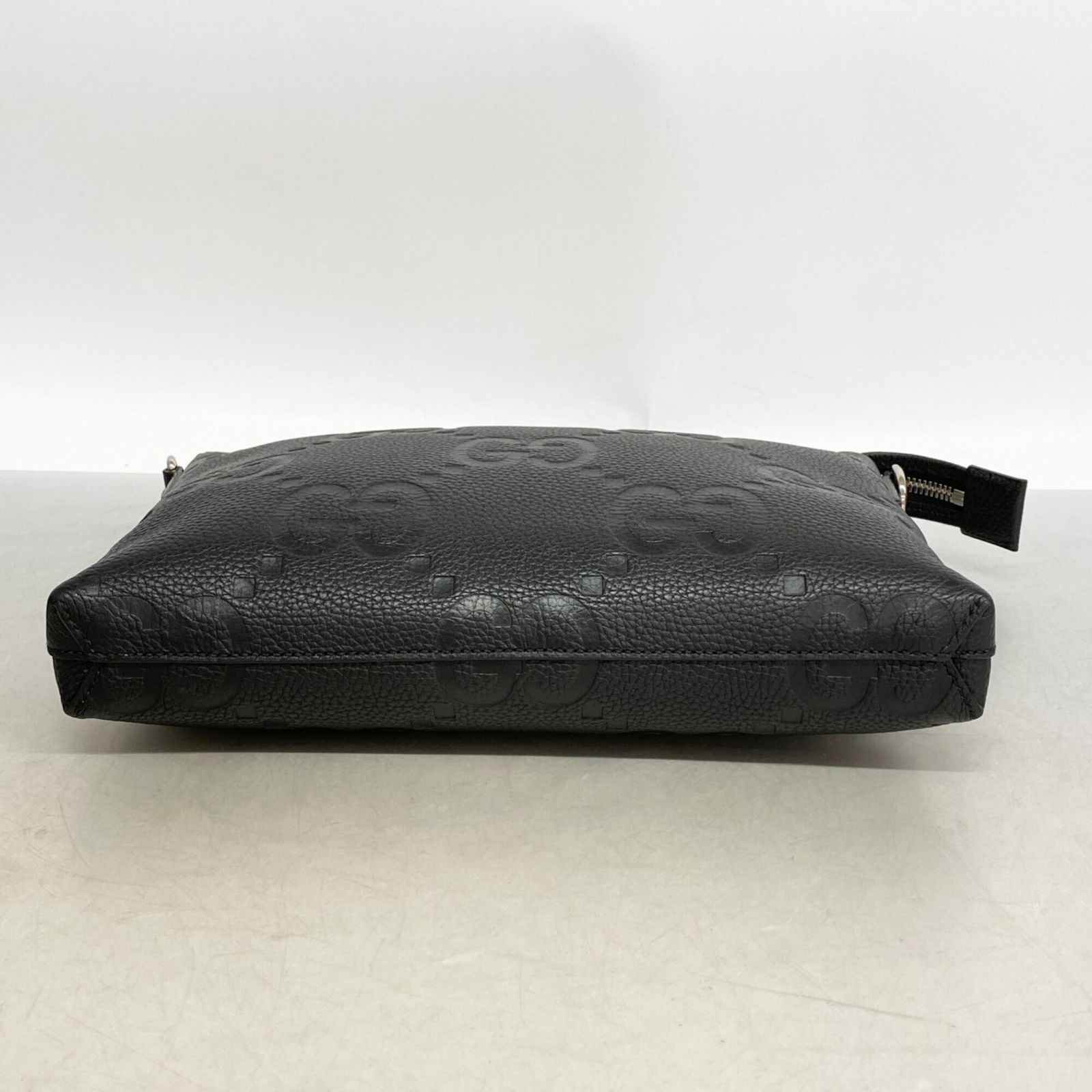 グッチ(Gucci) グッチ ショルダーバッグ ジャンボGG 696009 レザー ブラック メンズ｜詳細画像