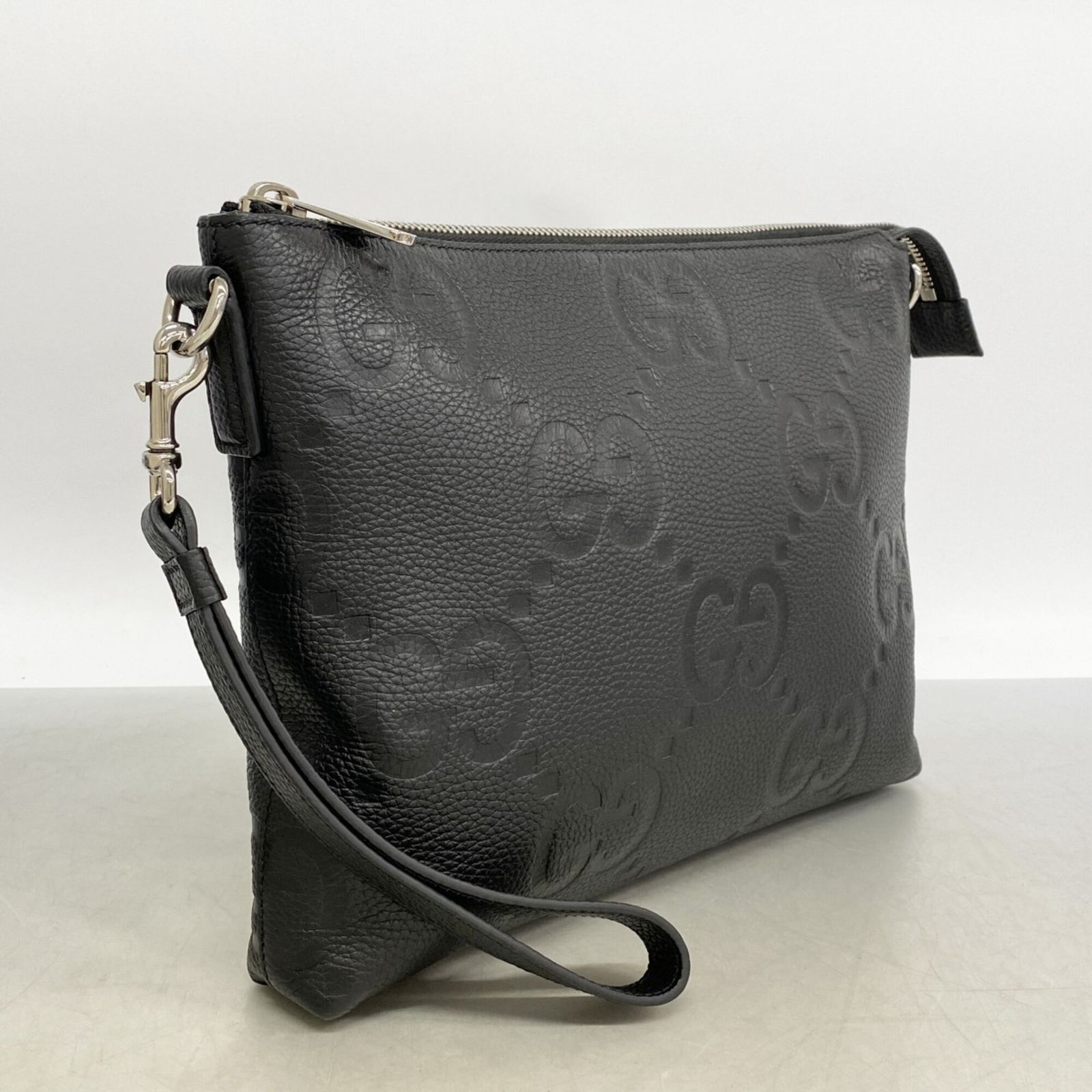 グッチ(Gucci) グッチ ショルダーバッグ ジャンボGG 696009 レザー ブラック メンズ｜詳細画像