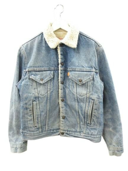 リーバイス Levi's 70s 70608 シェルパジャケット デニムジャケット 裏ボア オレンジタブ USA製 42