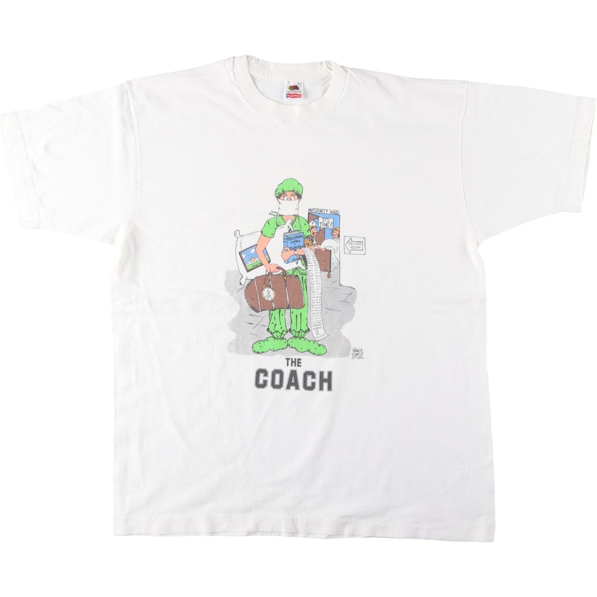 古着 90年代 フルーツオブザルーム FRUIT OF THE LOOM プリントTシャツ USA製 メンズXL相当/eaa654509