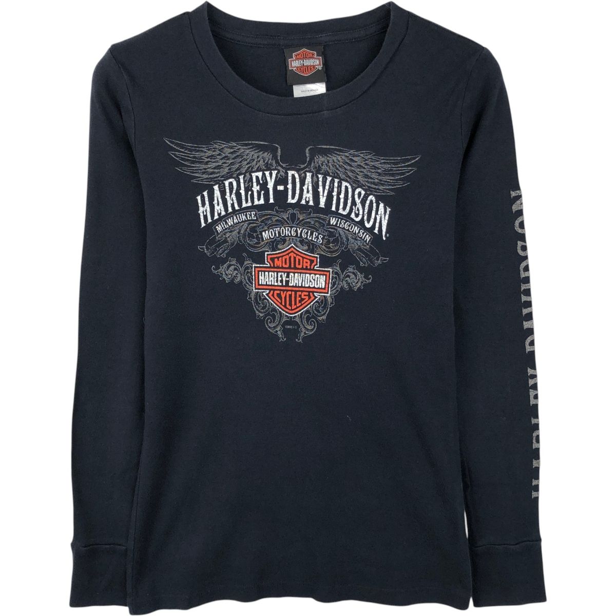 古着 ハーレーダビッドソン Harley-Davidson ロングTシャツ ロンT レディースXS相当/eaa652747