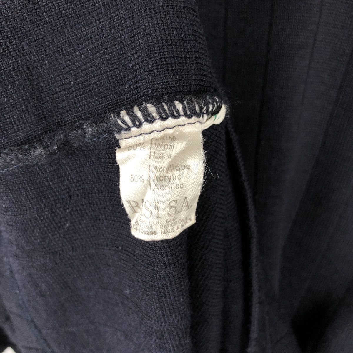古着 ラコステ LACOSTE Vネック ウール×アクリルニットセーター