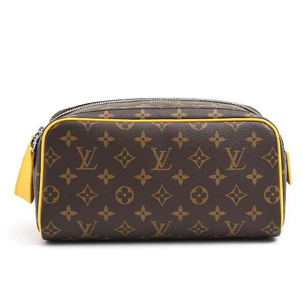 ルイヴィトン バッグ メンズ モノグラム ドップキット セカンドバッグ ハンドバッグ ジョーヌ イエロー M46764 Louis Vuitton 中古