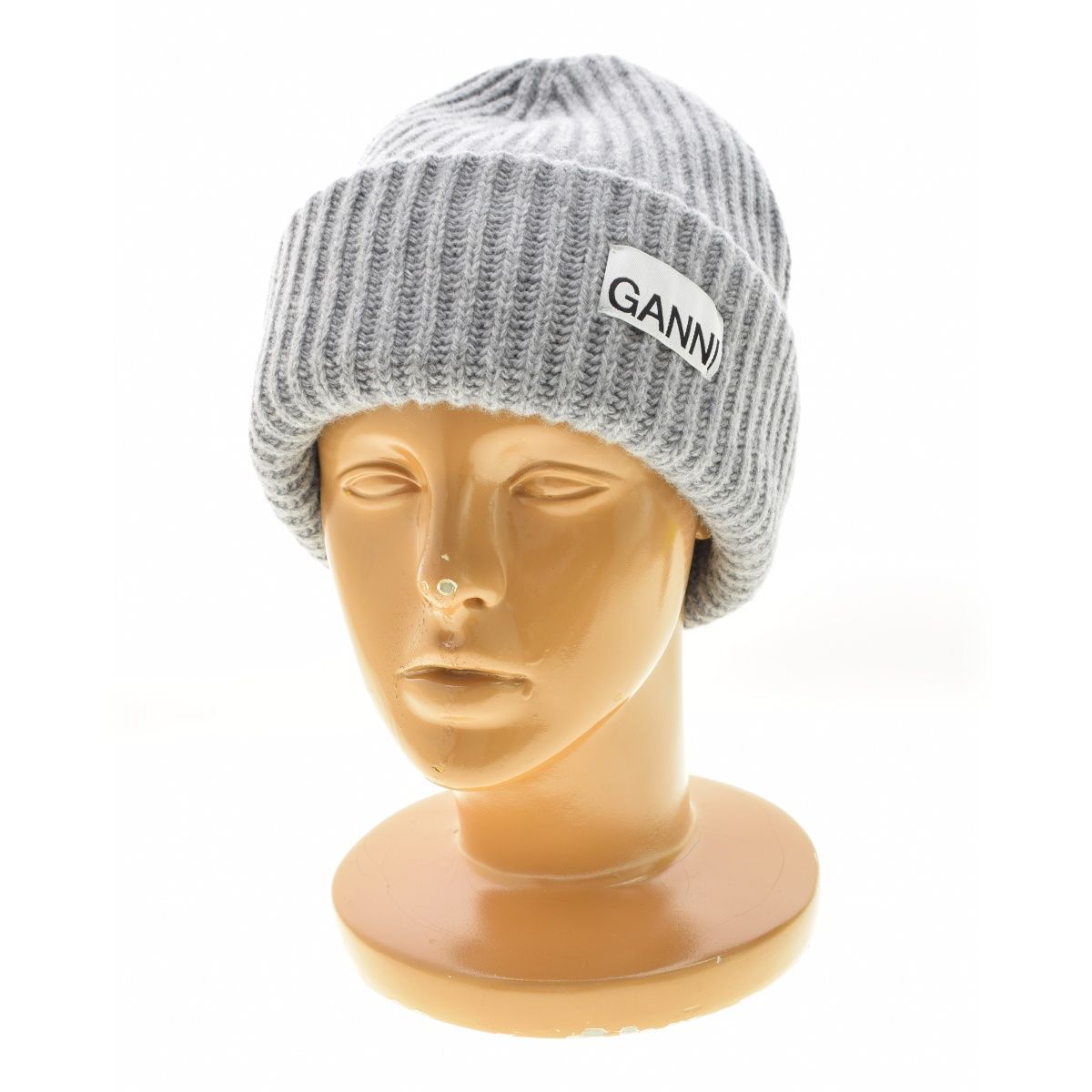 GANNI】A4429 Structured Rib Beanieニットキャップ - メルカリ