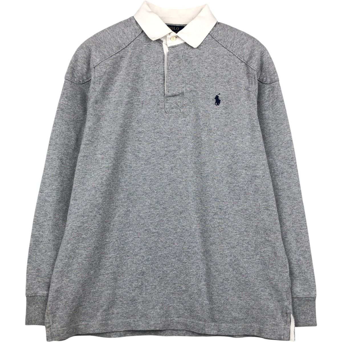 古着 ラルフローレン Ralph Lauren POLO RALPH LAUREN CUSTOM SLIM FIT 長袖 ラガーシャツ メンズM相当/eaa652207