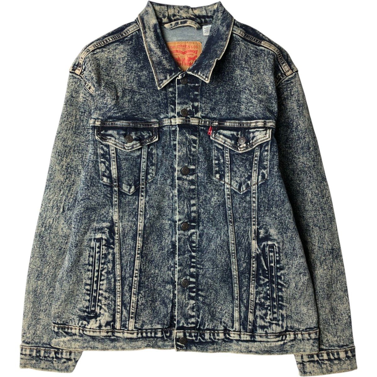 古着 リーバイス Levi's ケミカルウォッシュ デニムジャケット Gジャン メンズXXL相当/eaa654859