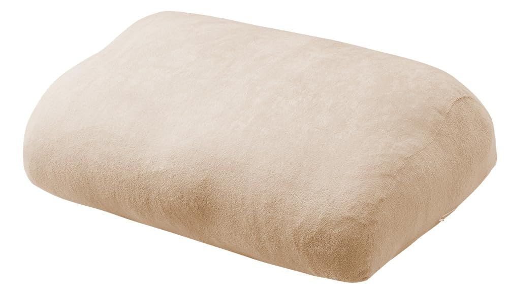 リコメン堂 足枕 76×48cm 洗える ウォッシャブル 幅広 ワイド 大きめ 日本製 帝人クリスター綿1.3kg カバー付き 国産 足まくら (SPモカベージュ)ｍａ