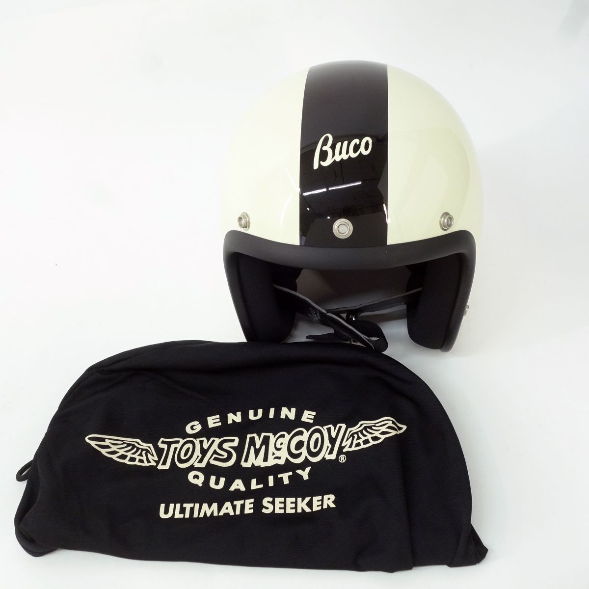 BUCO JET500-TXジェットヘルメット Buco ブコ ジェットヘルメット JET500-TX 57-58cm アイボリー 2020年製