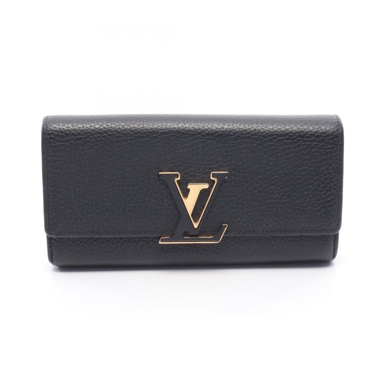 LOUIS VUITTON ルイ・ヴィトン ポルトフォイユ カプシーヌ トリヨン ノワール 二つ折り長財布