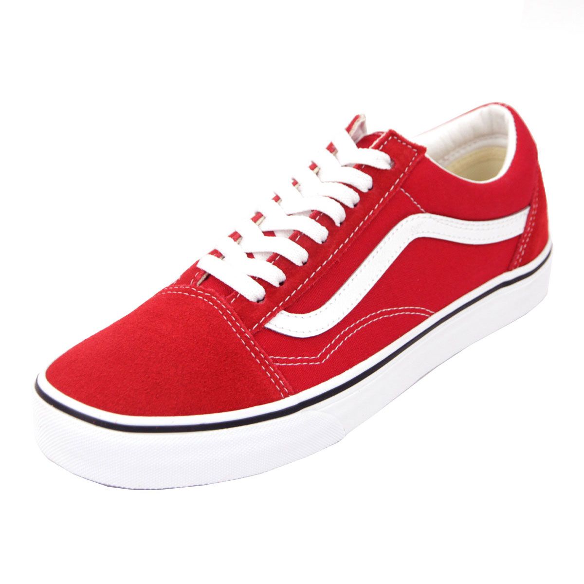 【26.0cm～29.0cm】バンズ メンズ スニーカー 正規販売店 VANS 靴 オールドスクール VANS OLD SKOOL RACING RED/TRUE WHITE VN0A4BV5JV6