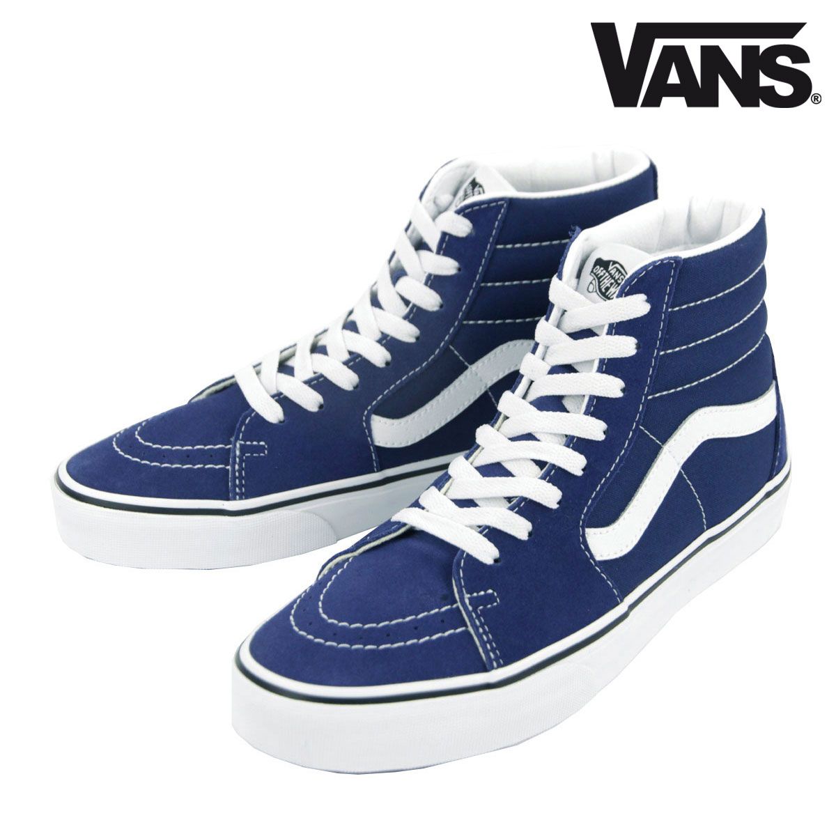 【23.0cm～25.5cm】バンズ メンズ スニーカー 正規販売店 VANS 靴 スケートハイ VANS SK8-HI COLOR THEORY DEEP INDIGO VN000BW7FOB