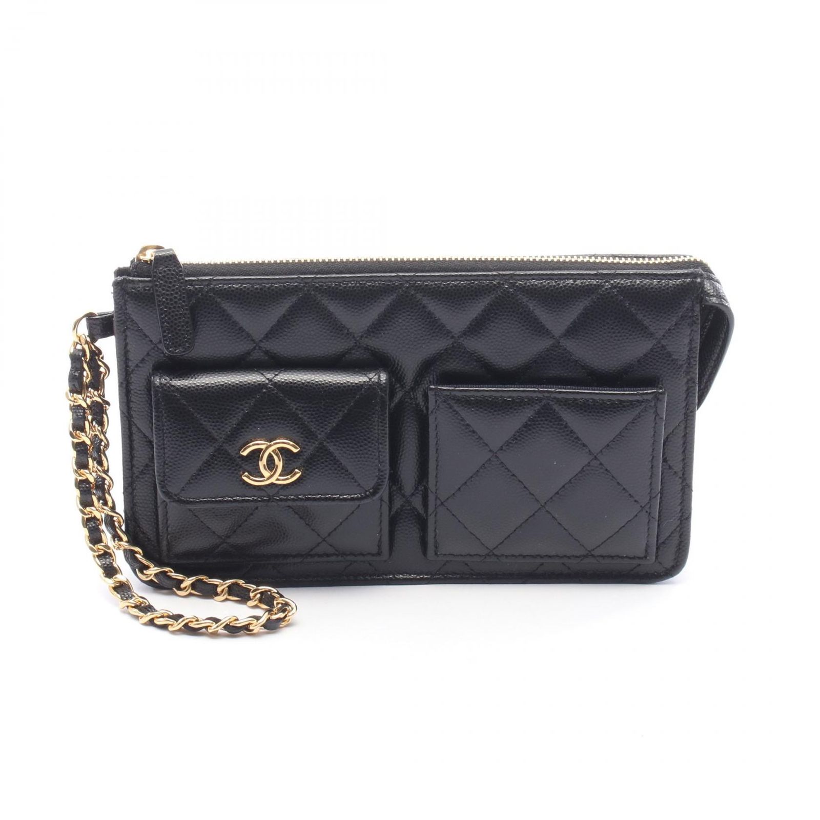 CHANEL シャネル マトラッセ ウォレット セカンドバッグ クラッチバッグ