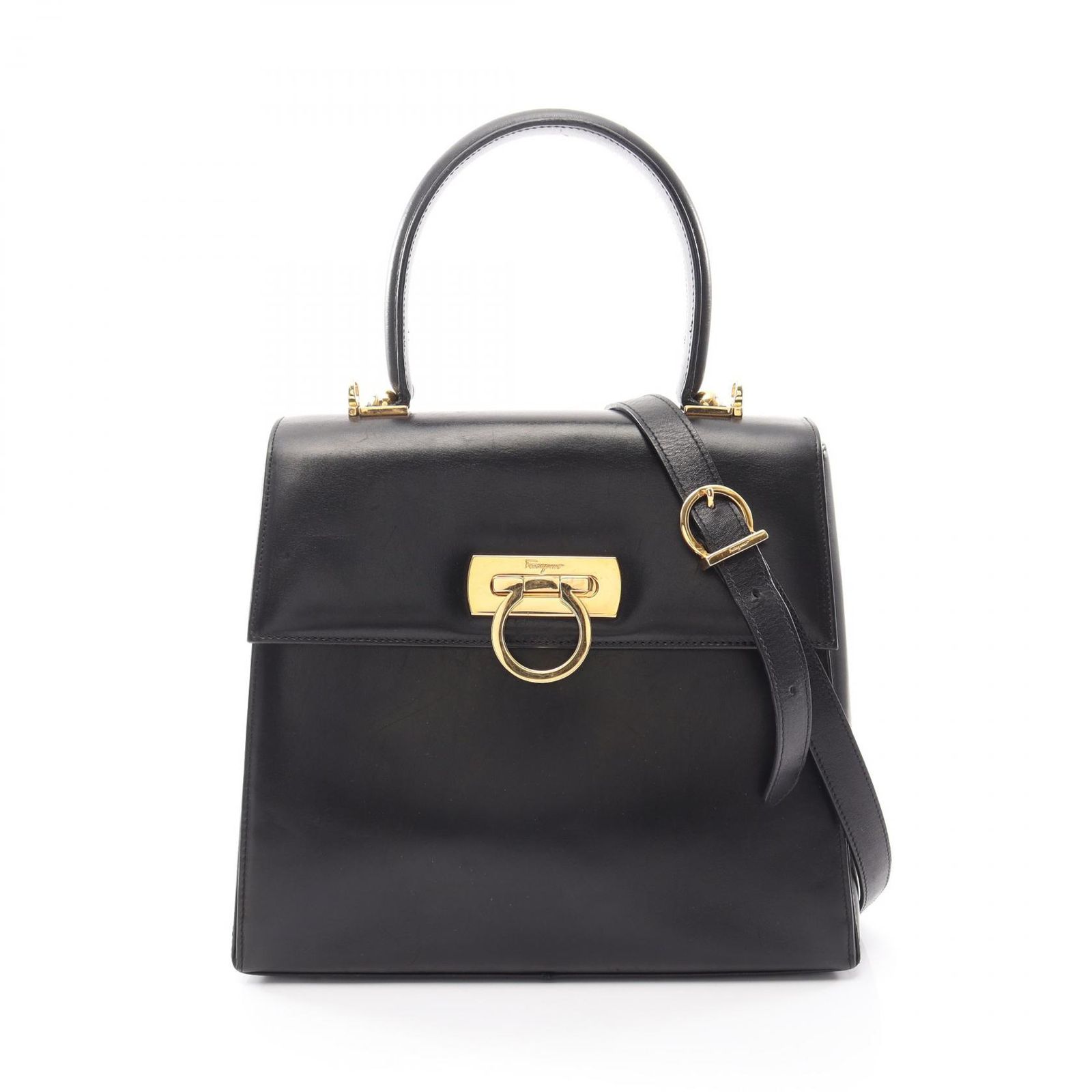 Salvatore Ferragamo サルヴァトーレフェラガモ ガンチーニ 2WAY ハンドバッグ