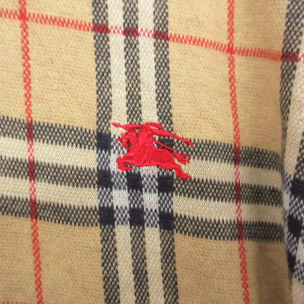 Burberrys バーバリーズ ポロシャツ ノバチェック柄 ホースロゴ刺繍