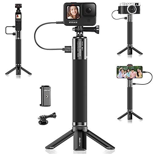 【新品】Ulanzi BG-3 バッテリーグリップ カメラハンドバッテリーグリップ gopro hero11/10/9適用 バッテリー +スマホホルダー +goproに対応アダプター 携帯充電器 充電式10000mAh GoPro hero 11/10 9 8