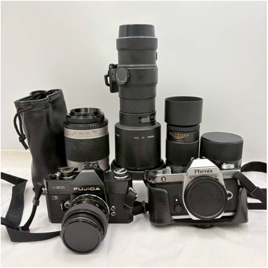 送料無料】豪華フィルムカメラ・レンズまとめセット FUJICA ST801