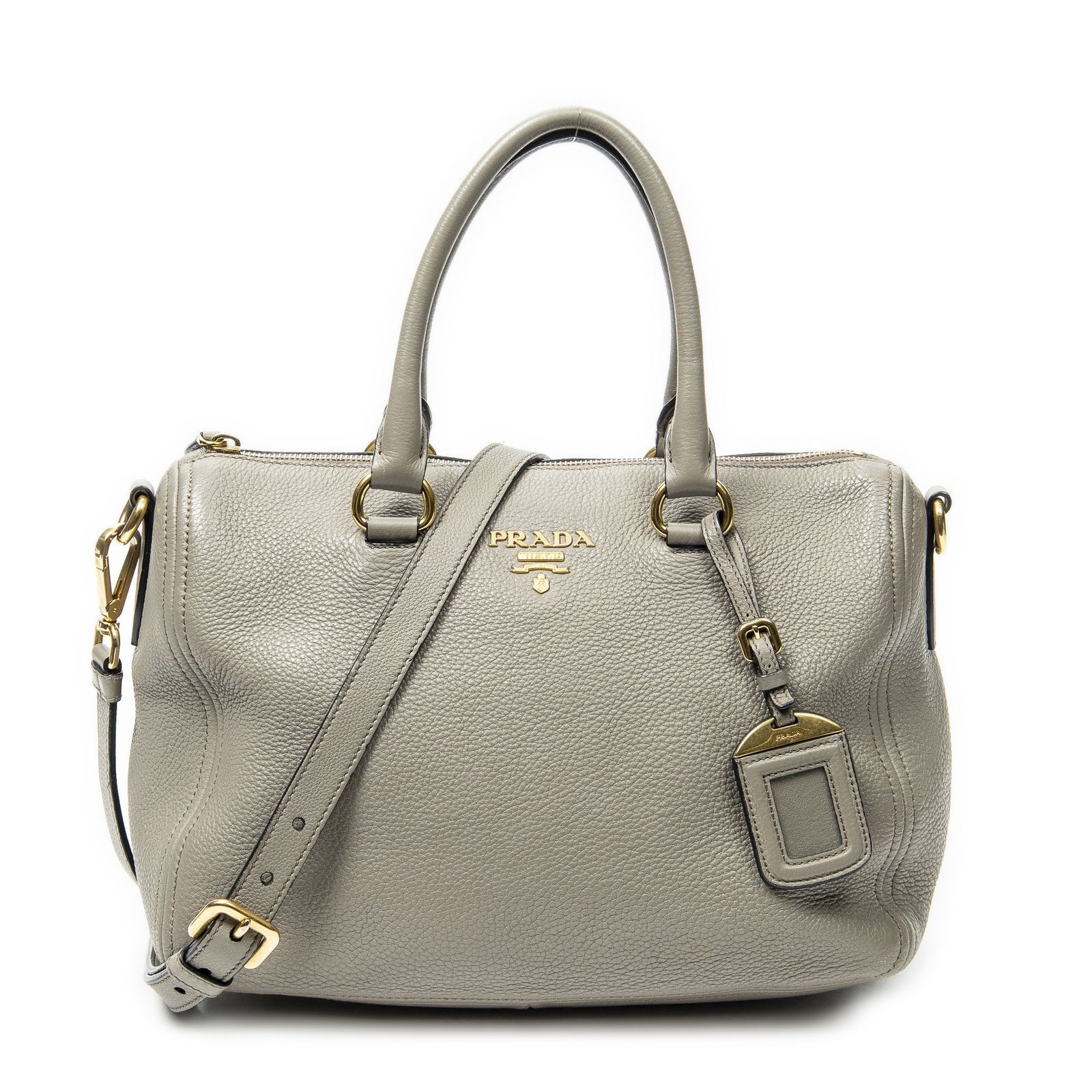 [中古] PRADA プラダConvertible Bostonグレーヴィテロ ダイノA