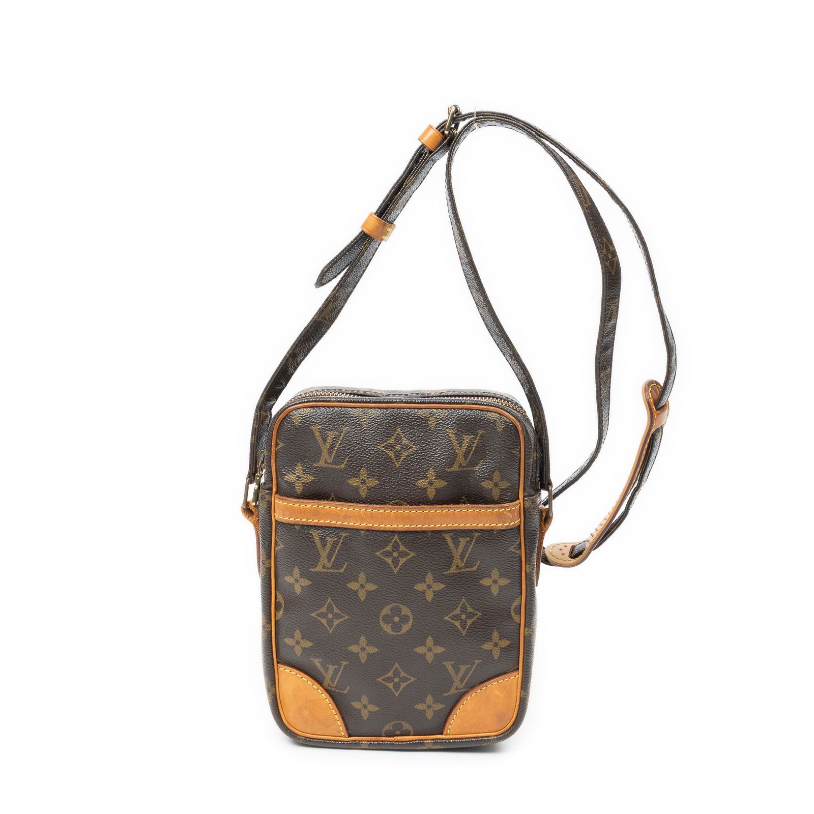 [中古] LOUIS VUITTON ルイヴィトンダヌーブ茶色モノグラムキャンバスAB