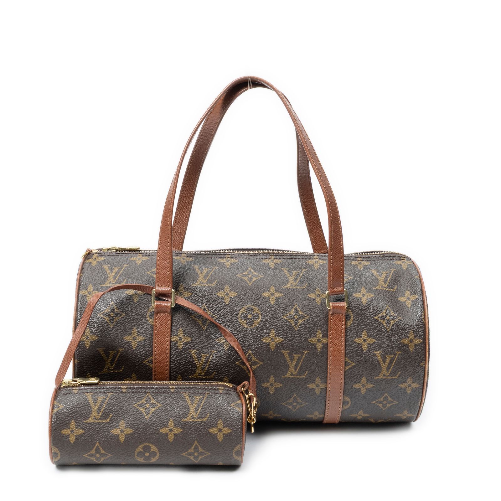 [中古] LOUIS VUITTON ルイヴィトンパピヨン茶色モノグラムキャンバスA