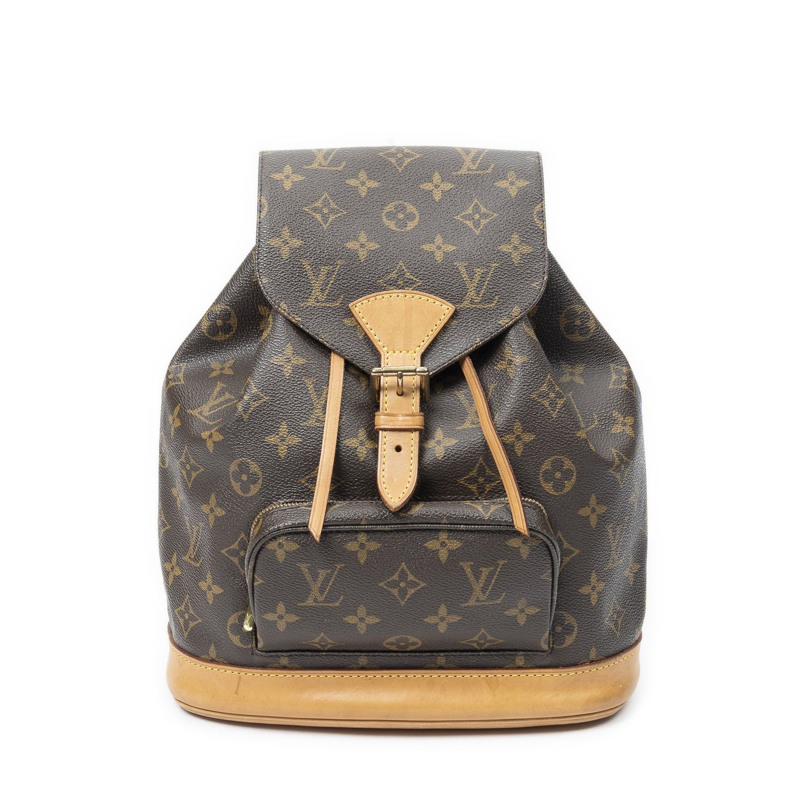 [中古] LOUIS VUITTON ルイヴィトンモンスリー茶色モノグラムキャンバスAB