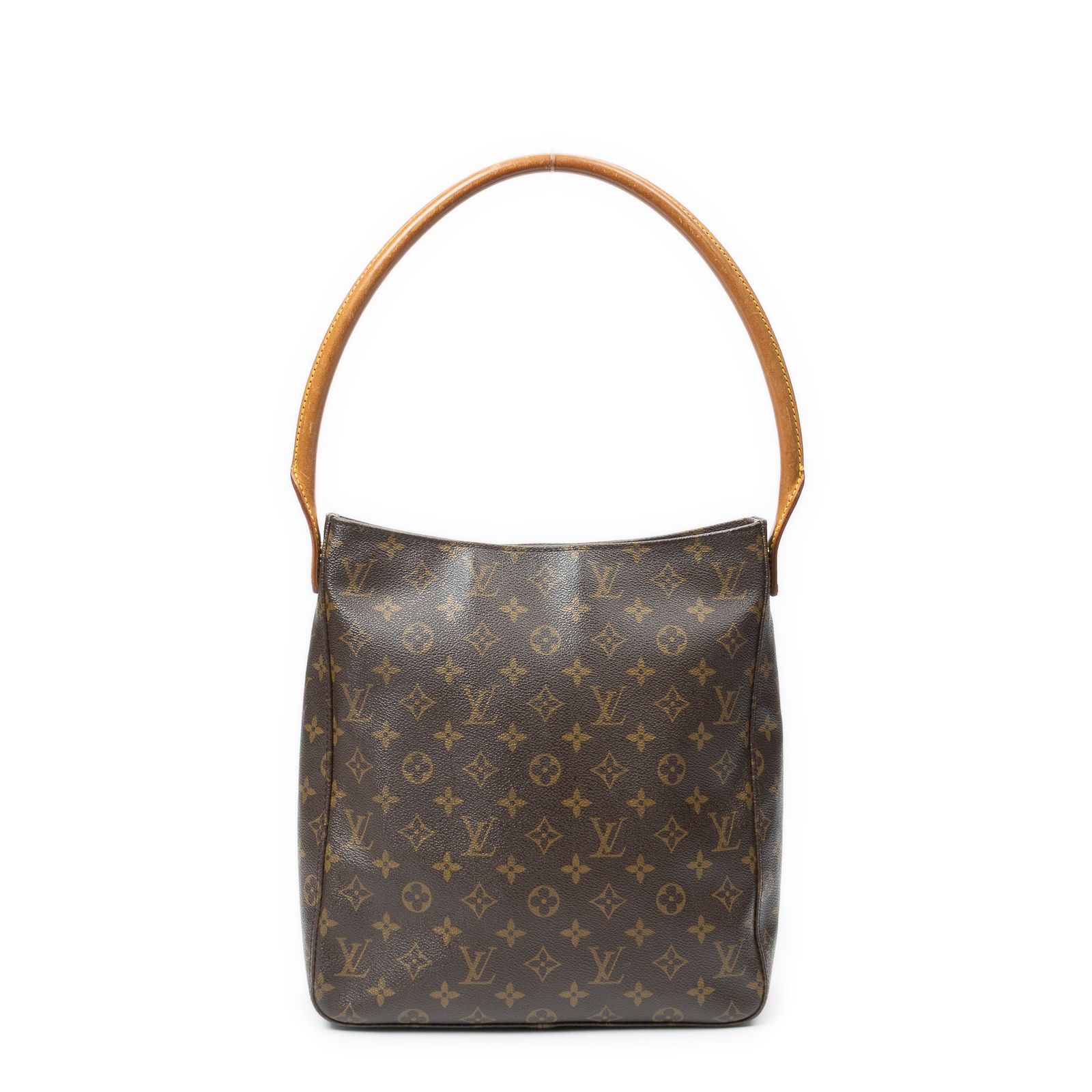 [中古] LOUIS VUITTON ルイヴィトンルーピング茶色モノグラムキャンバスAB