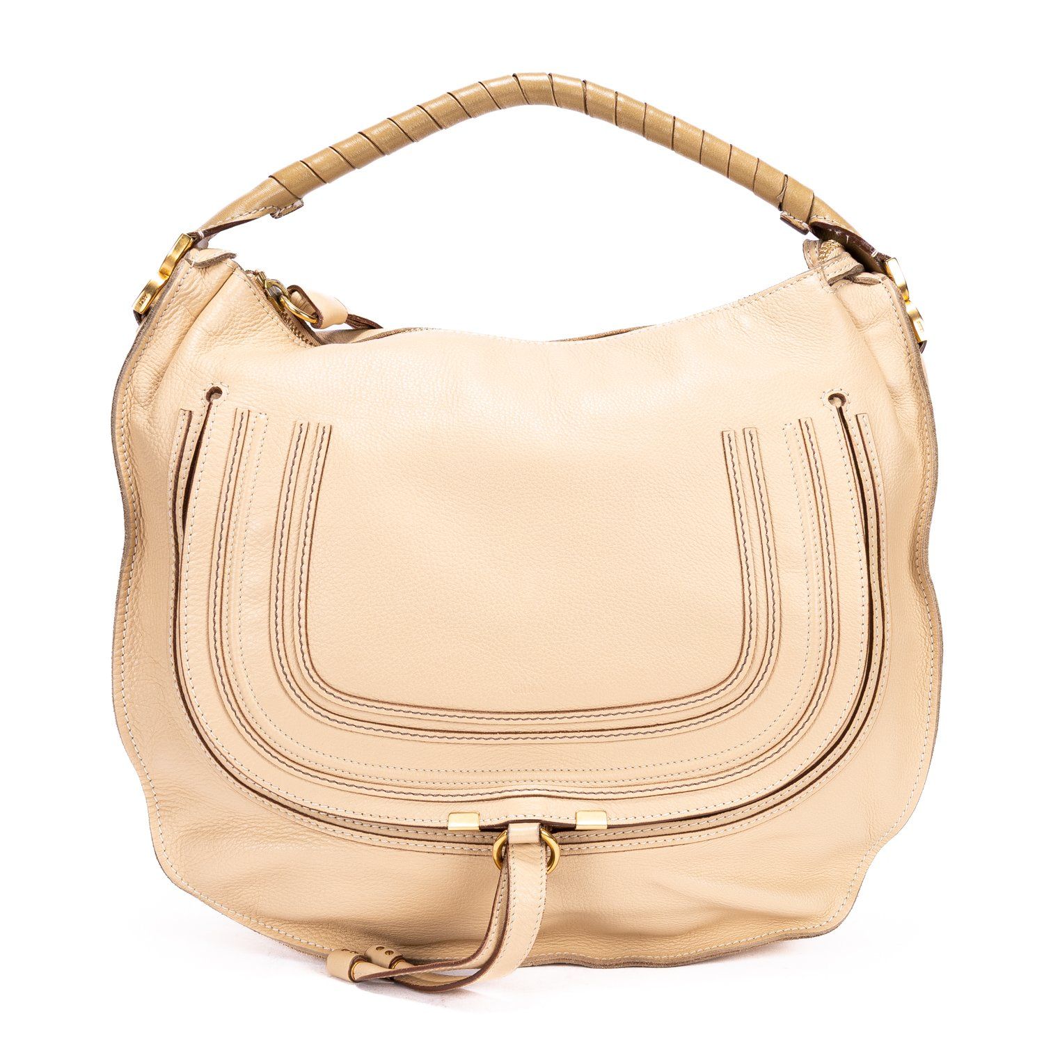 [中古] CHLOE クロエマーシーベージュカーフスキンレザーA