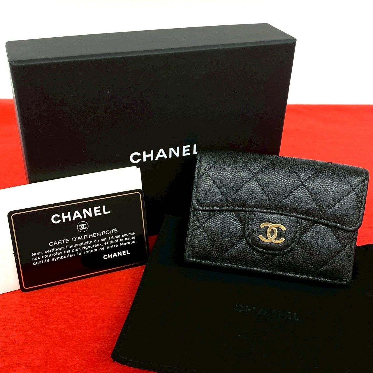 CHANEL カメリア ポーチ ココマーク シャネル - 小物入れ コーティング
