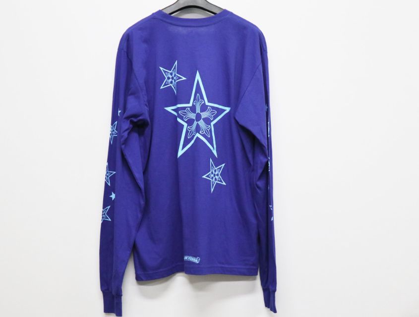 クロムハーツ CHROME HEARTS Lサイズ Blue star Long Sleeve Tee