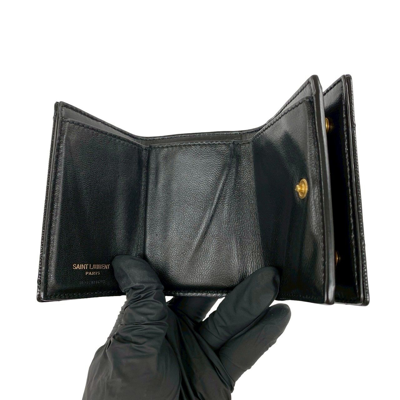 極 美品 箱付き SAINT LAURENT PARIS サンローランパリ YSL カサンドラ