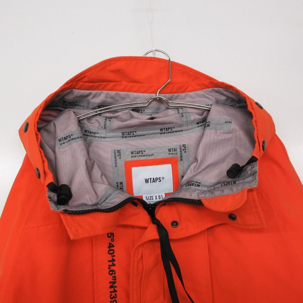 【美品】WTAPS 高級フライトナイロンジャケット ファー付き 赤タグ 古着 S 美品 WTAPS ダブルタップス ナイロンジャケット 19AW 3レイヤー