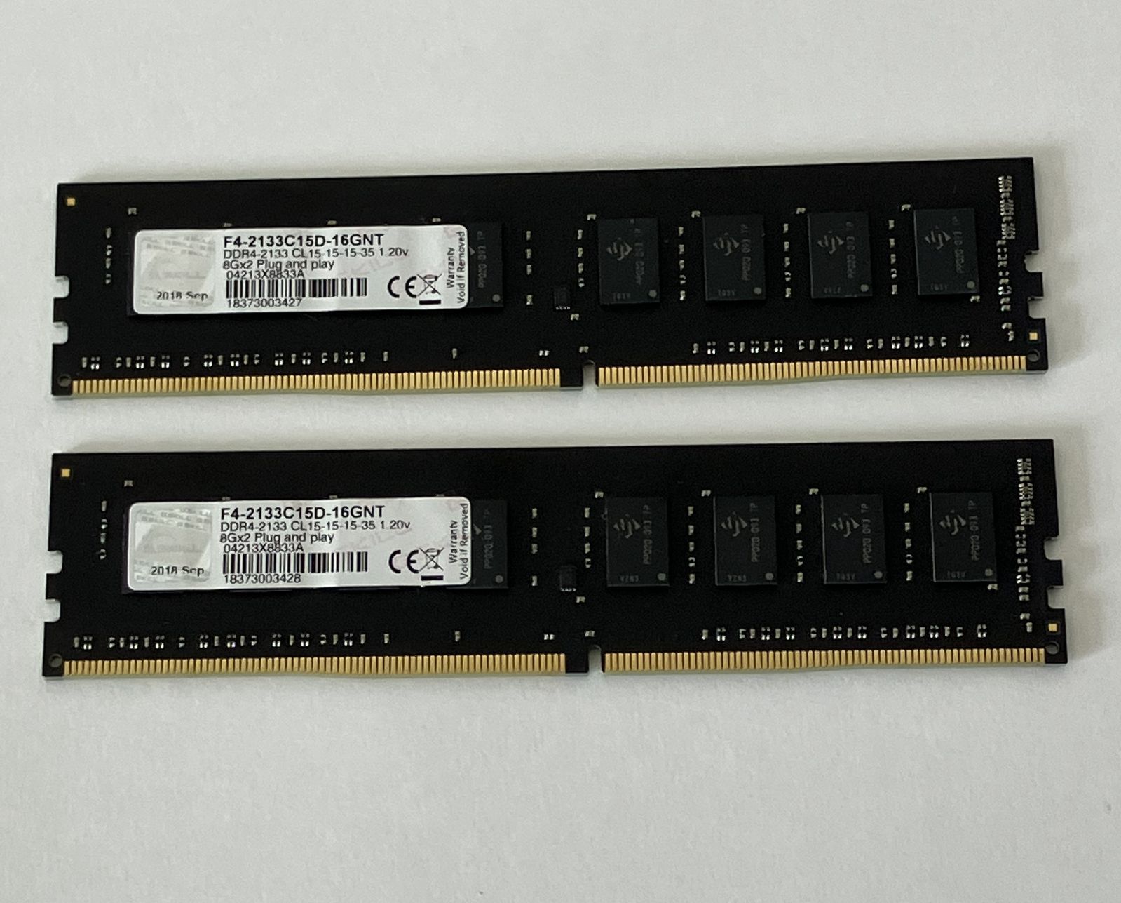 G.SKILL DDR4 8GBx2枚 メモリ 動作確認済 - メルカリ