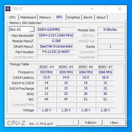 G.SKILL DDR4 8GBx2枚 メモリ 動作確認済 - メルカリ