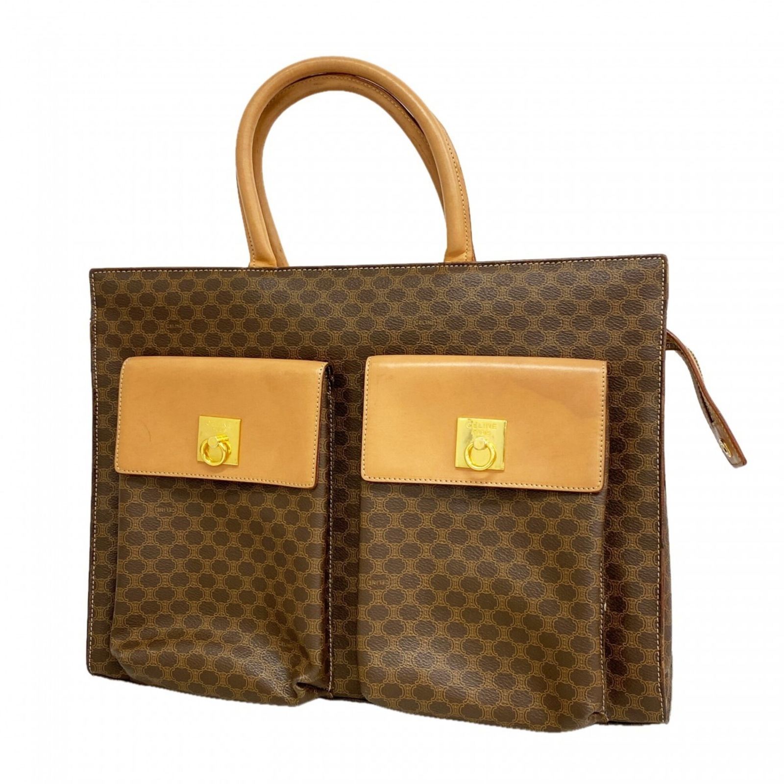 セリーヌ(Celine) セリーヌ トートバッグ マカダム ブラウン レディース