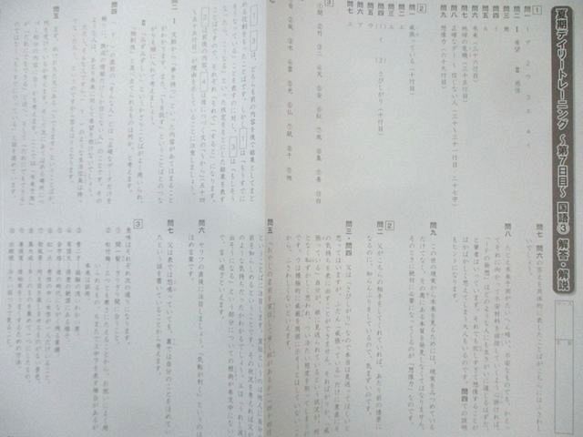 SAPIX 小6 サピックス 夏期デイリートレーニング 国語 【計6回分