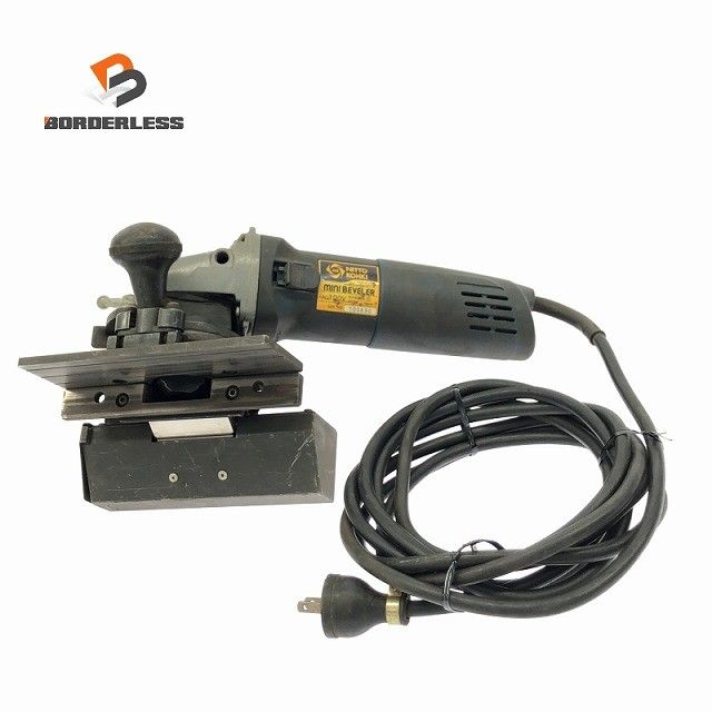 ☆中古品☆NITTO KOHKI 日東工器 100V 電動ミニベベラー EMB-0307A/EMB0307A 電動小型面取り機131053
