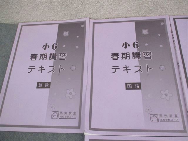 早稲田アカデミー 小6 春期/夏期/冬期講習テキスト 国語/算数/英語