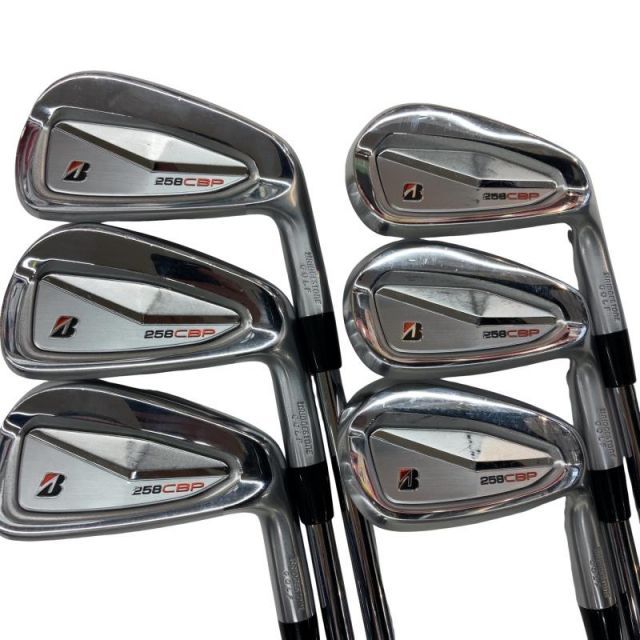 【中古】 ブリヂストン BRIDGESTONE 258CBP 6S アイアンセット IR 純正特注シャフト (フレックスS) メンズ 男性用 右利き 右用 Cランク ゴルフクラブ