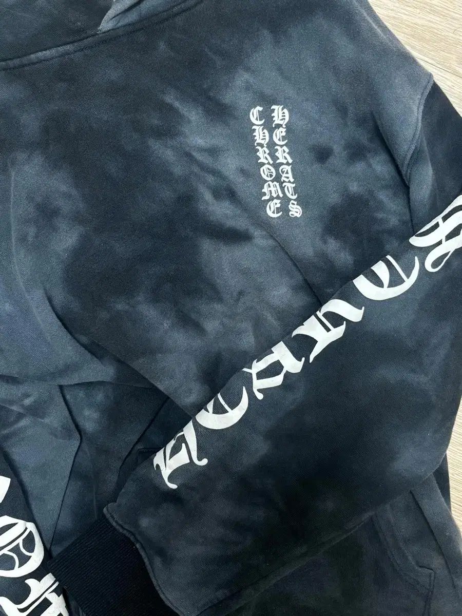 CHROME HEARTS クロムハーツ ホースシュー タイダイ フーディー ブラック